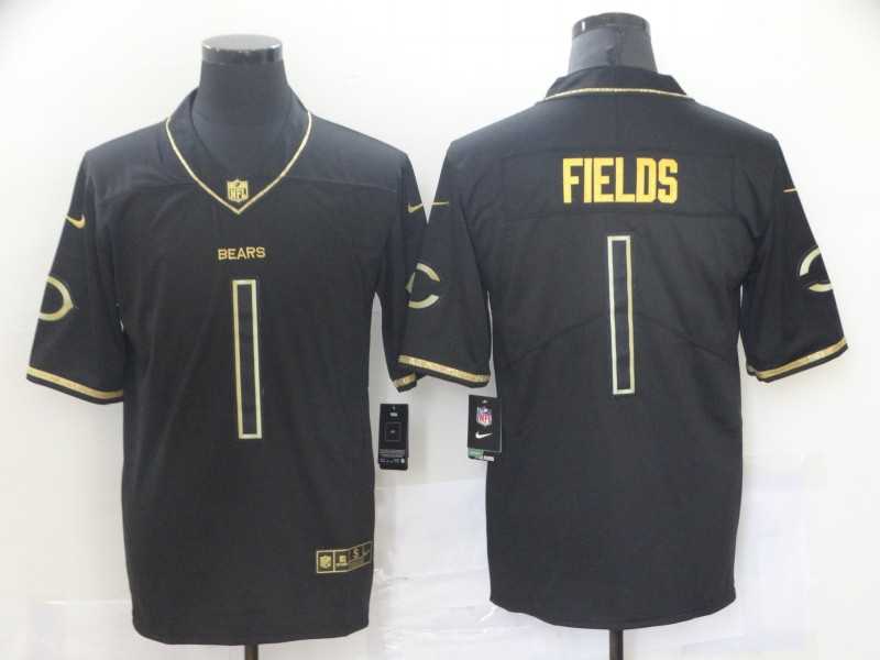 Nike Bears 1 Justin Field Black Gold Vapor Untouchable Limited Jersey Dzhi,We sell and wholesale Nike Bears 1 Justin Field Black Gold Vapor Untouchable Limited Jersey Dzhi on line form chian!